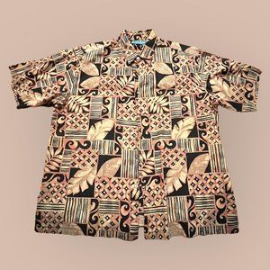 TORI RICHARD VINTAGE COLLARED SHIRT (L)